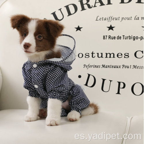 Ropa de lluvia de abrigo para mascotas de moda